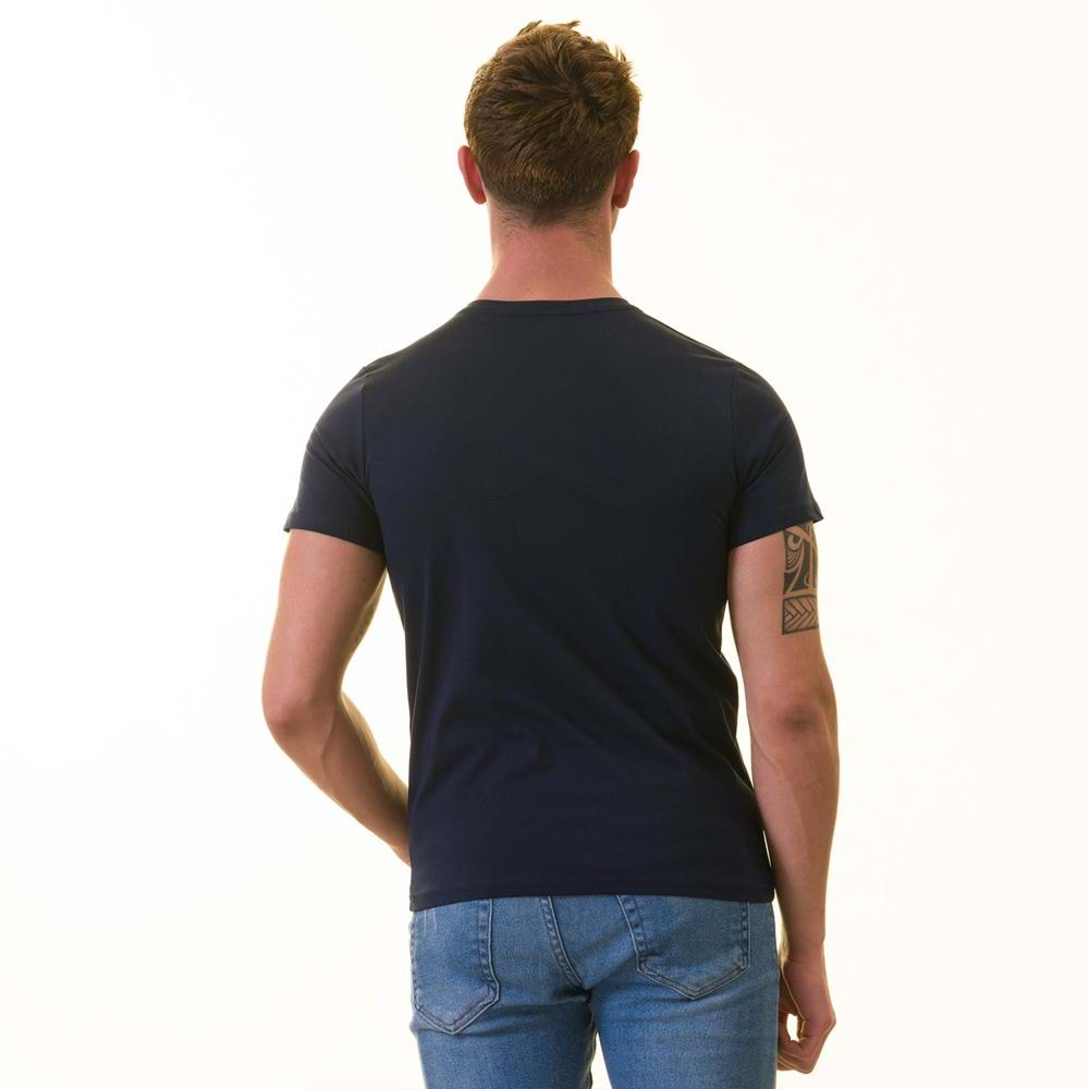 Navy Tee O Neck Basic T-Shirt