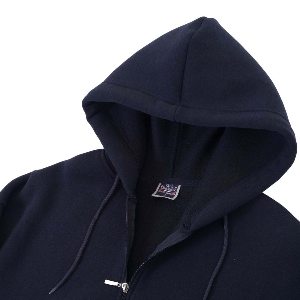 Navy Blue Basic Men's Zipper Hoodie