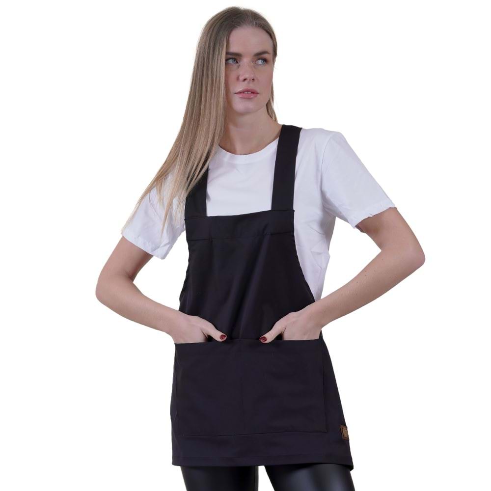 Navy Basic Double Pocket Apron for Chef