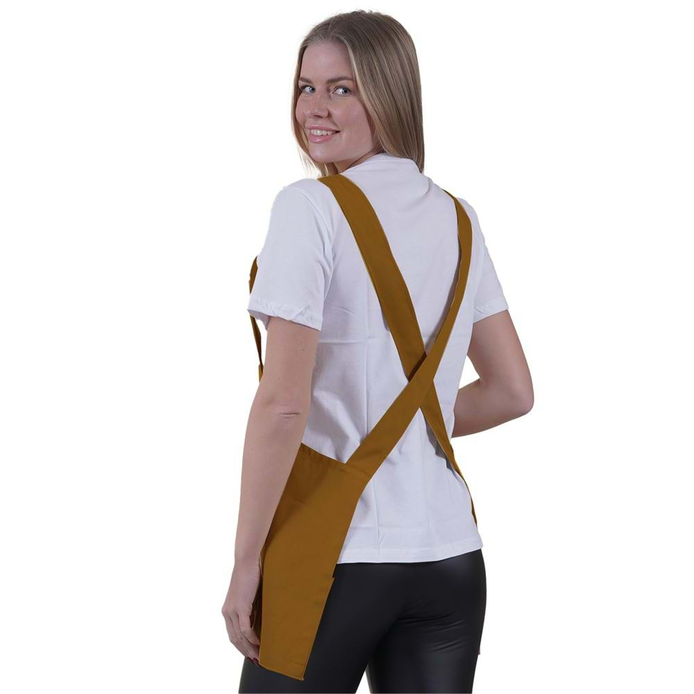 Mustard Yellow Basic Double Pocket Apron for Chef