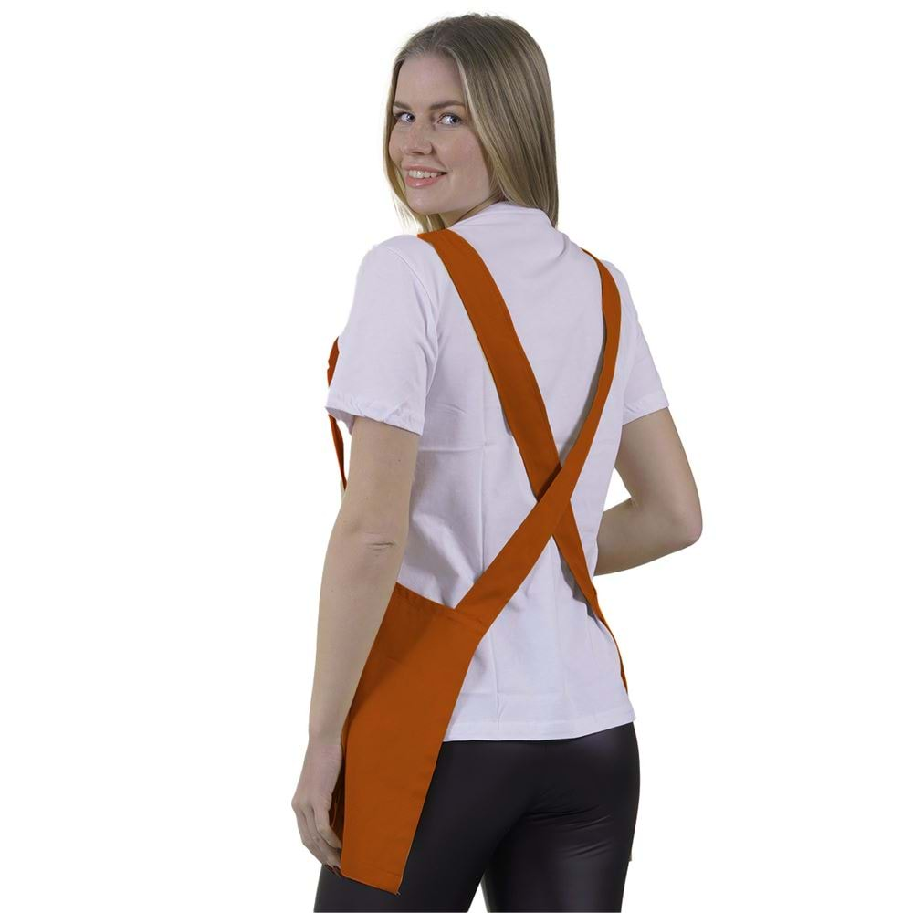 Orange Basic Double Pocket Apron for Chef