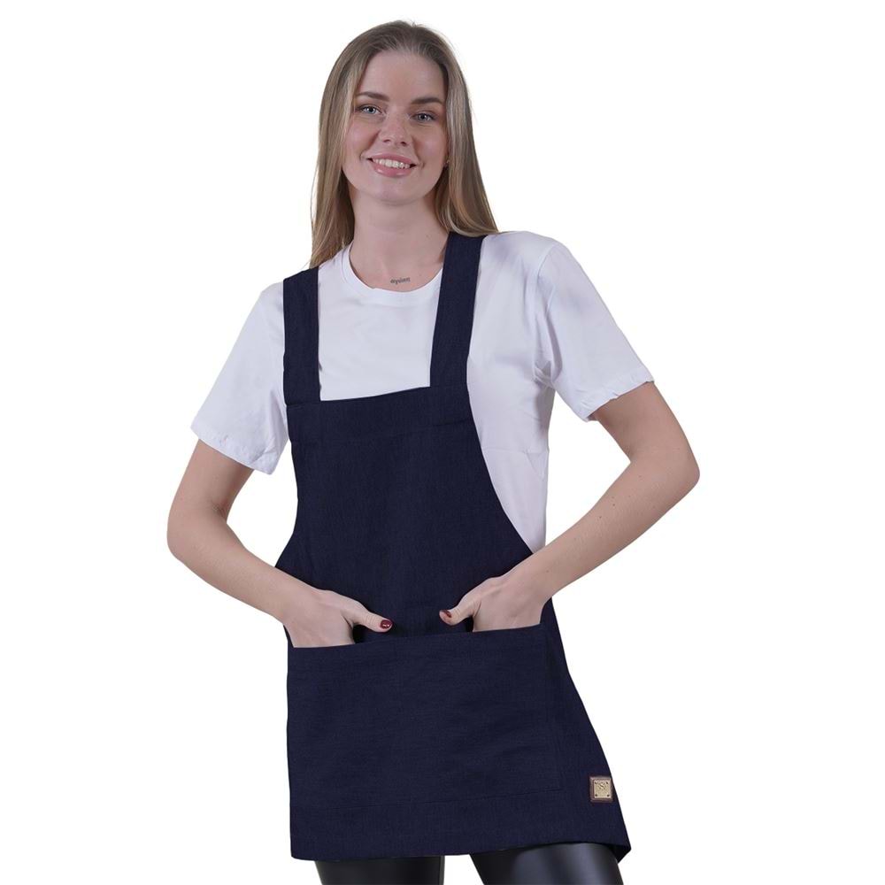 Blue Jeans Basic Double Pocket Apron for Chef