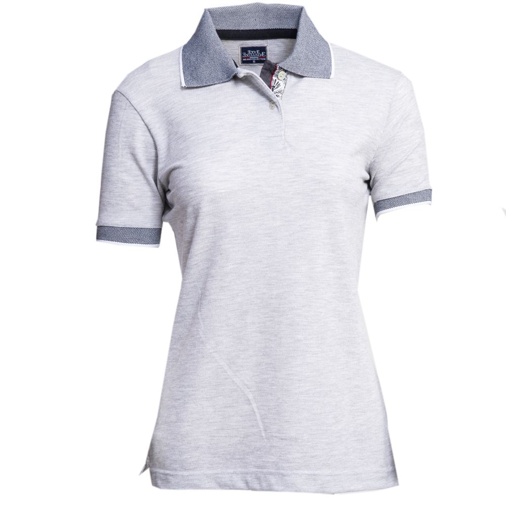 Grey Melange inside Different Women Polo Shirt