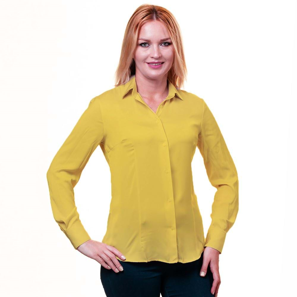 Yellow Basic Women's Shirt