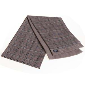 Beige Plaid Designer Mens Scarf
