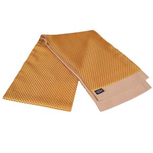 Golden and Blue Geometric Elegant Mens Scarf