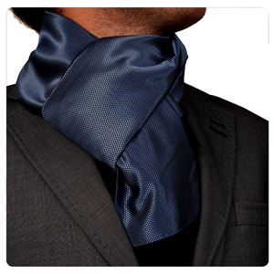 Blue Birds Eye Geometric Classic Mens Scarf