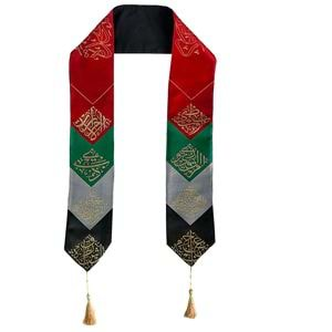 UAE Spirit of The Union National Day Scarf with Tassel Mens Scarf