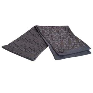 Silver Black Paisley Mens Scarf