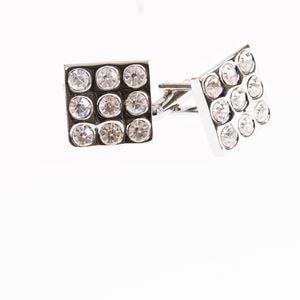 Silver Designer Pair of Cufflinks with Box