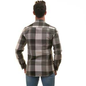 Khaki & White Plaid Men's Shirt