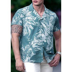 AQ Men's Hawaiian Big Size Shirt
