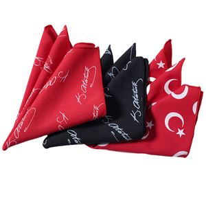 Mustafa Kemal Atatürk and Turkish Flag Pocket Square