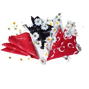 Mustafa Kemal Atatürk and Turkish Flag Pocket Square