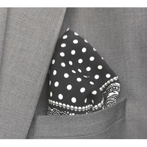 Polka dot 4 in 1 color Pocket Square