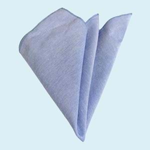 Sky Blue 100% Cotton Pocket Square