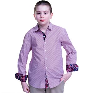 Burgundy Kids Dress Shirt