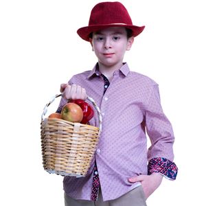 Burgundy Kids Dress Shirt