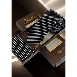 AQ Tie and Pocket Square Set in Box
