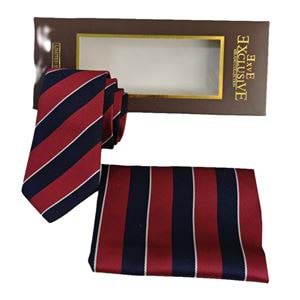 AQ Tie and Pocket Square Set in Box