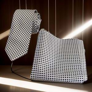 AQ Tie and Pocket Square Set in Box