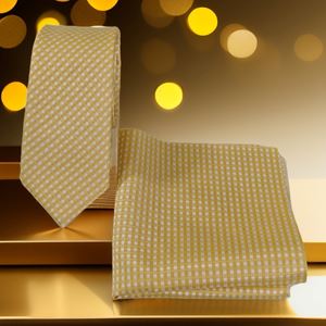 AQ Tie and Pocket Square Set in Box