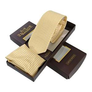 AQ Tie and Pocket Square Set in Box