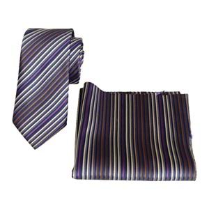 AQ Tie and Pocket Square Set in Box