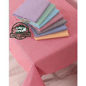 Small Size Blue Gingham Camper Table Cover