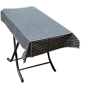 Small Size Navy Gingham Camper Table Cover