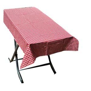 Big Size Red Gingham Camper Table Cover