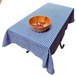 Royal Blue White Gingham table cover
