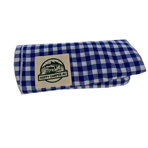 Royal Blue White Gingham table cover