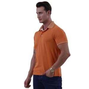 Orange Cotton Men's Polo Shirt