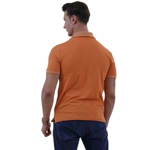 Orange Cotton Men's Polo Shirt