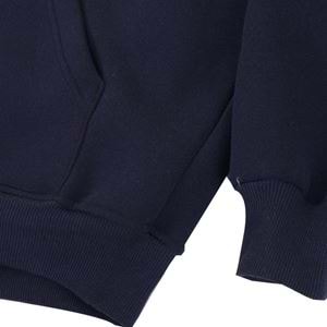 Navy Blue Basic Men's Zipper Hoodie