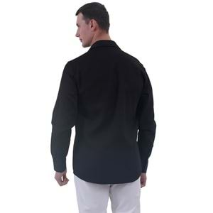 Black Soft Collar Men's Shirt