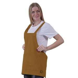 Mustard Yellow Basic Double Pocket Apron for Chef