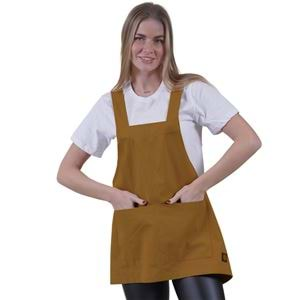 Mustard Yellow Basic Double Pocket Apron for Chef