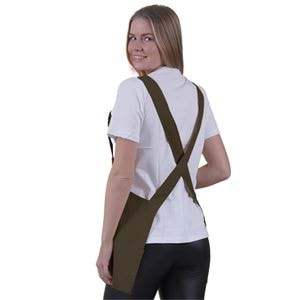 Khaki Green Basic Double Pocket Apron for Chef