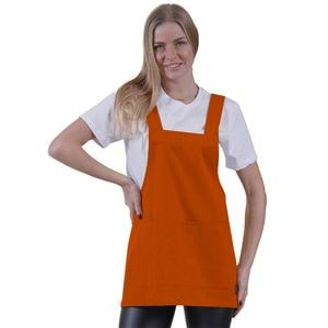 Orange Basic Double Pocket Apron for Chef