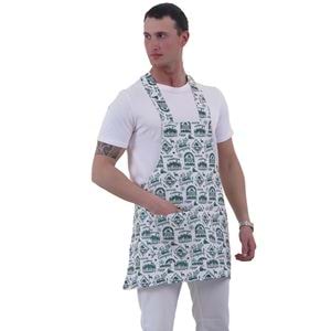 Green Natural Camper Double Pocket Apron for Chef