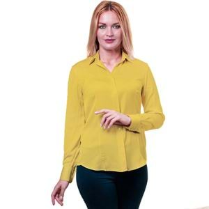 Yellow Basic Women's Shirt