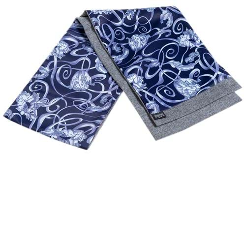 Purple Floral Mens Scarf