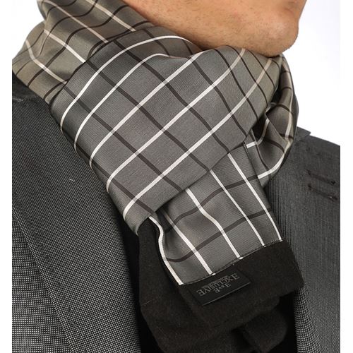 Begie White Plaid Double Sided Scarf