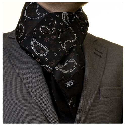 Brown Floral Designer Mens Scarf