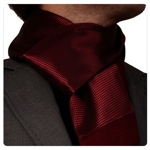 Red Diamond Pattern Mens Scarf