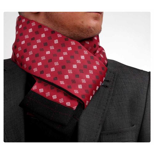 Black White Checked Double Sided Scarf