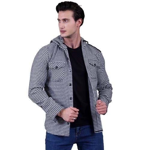 Black White Crowbar Men's Hoodie Jacket Shirt