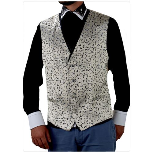 Blue Paisley Men's Suit Vest